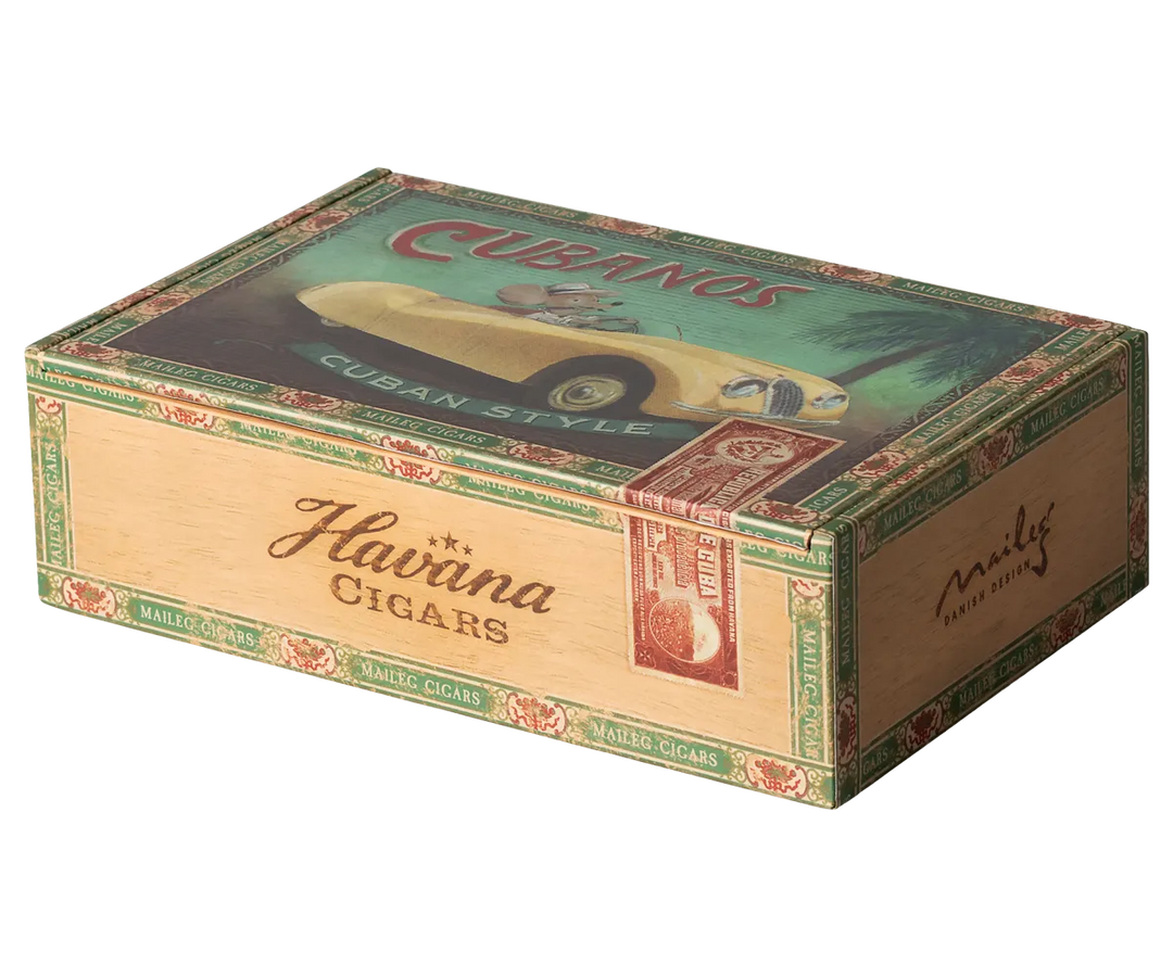Maileg - Oma und Opa Mäuse in Zigarrenbox