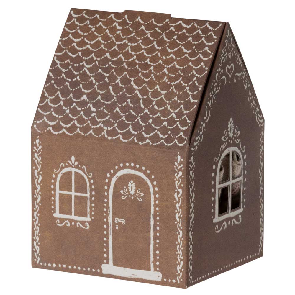 Maileg - Maus Big Brother Weihnachtsmann mit Haus Stoffsack