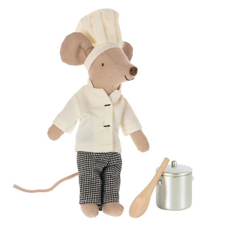 Maileg - Maus Chef Koch mit Topf und Löffel