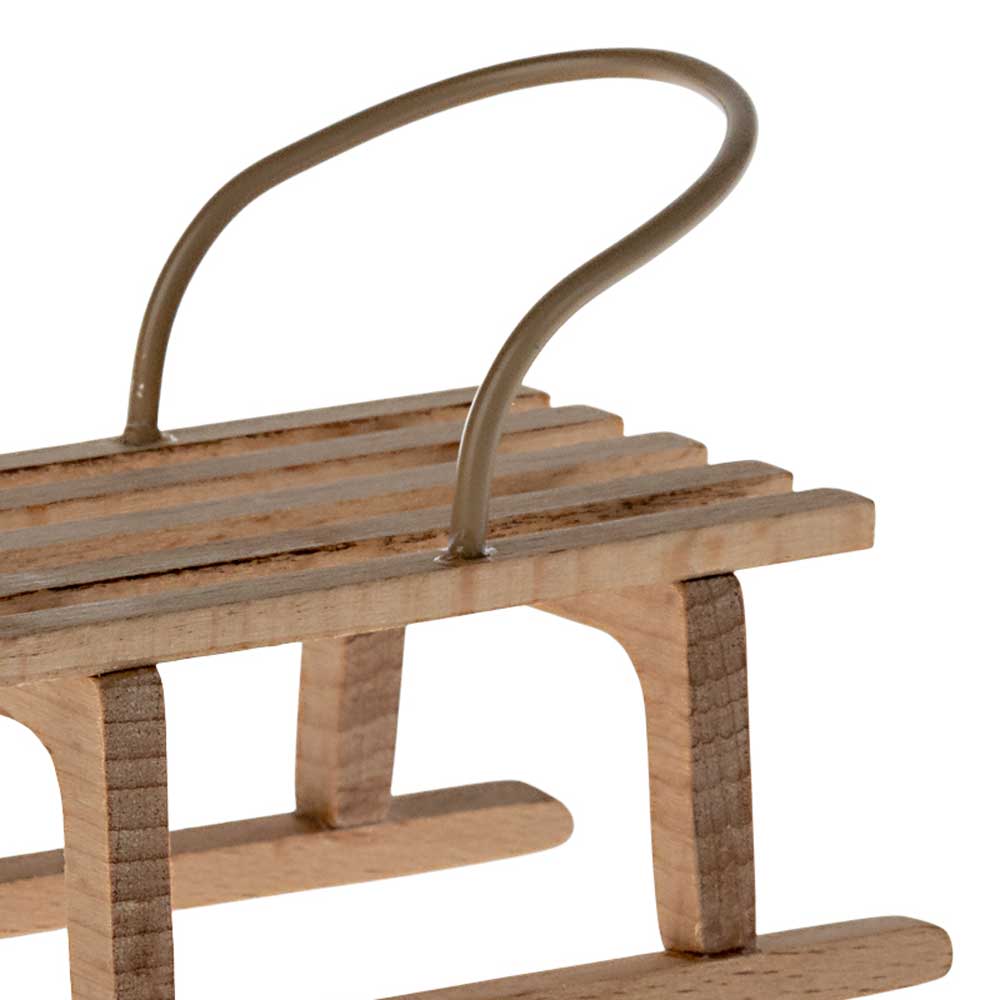 Maileg - Maus Schlitten Holz