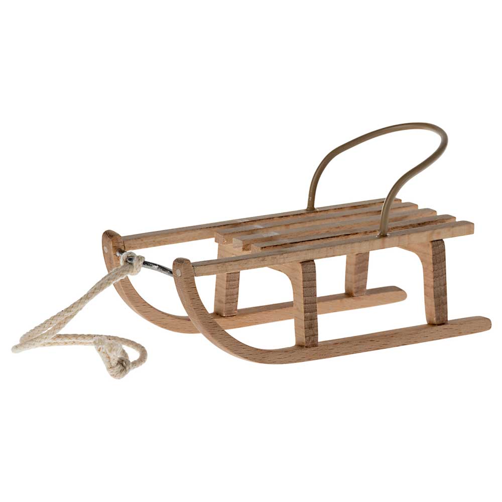 Maileg - Maus Schlitten Holz