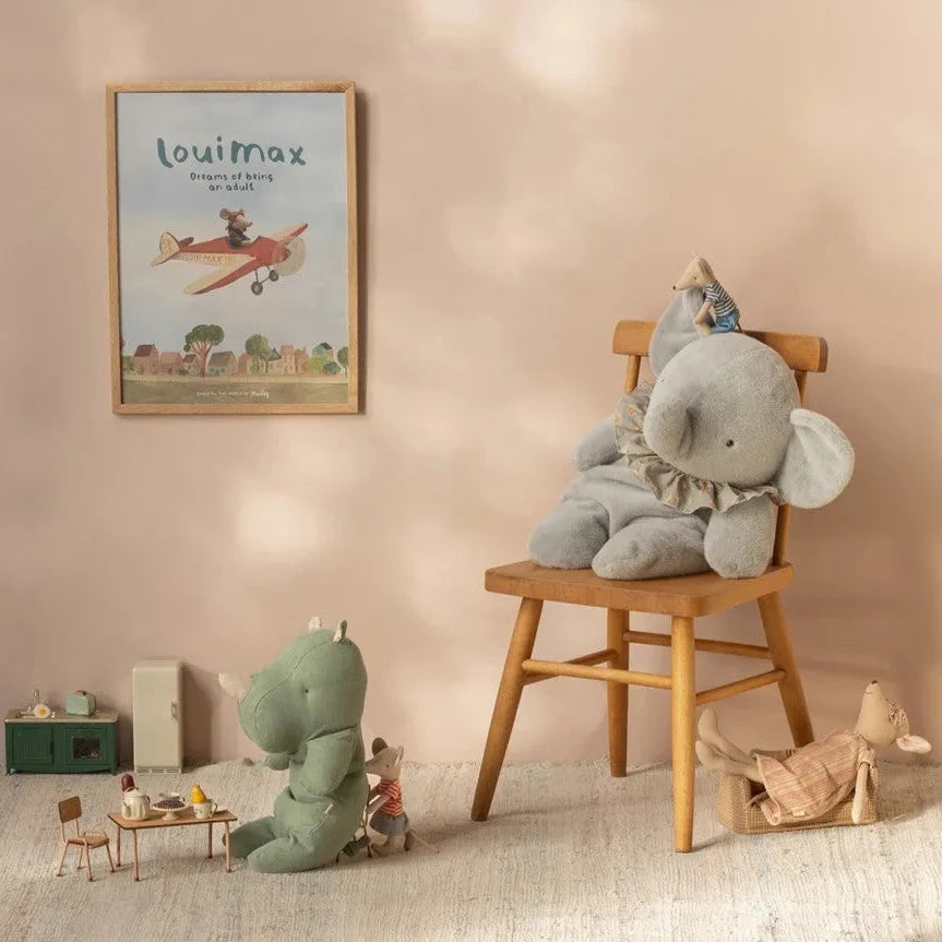 Maileg - Safari Freunde Nashorn Medium Sage