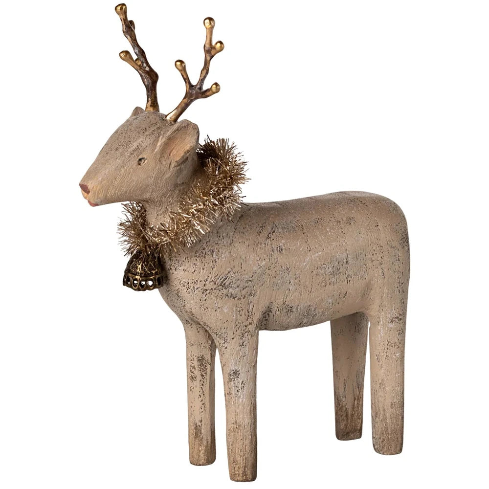 Maileg - Rentier aus Holz, klein - Natur