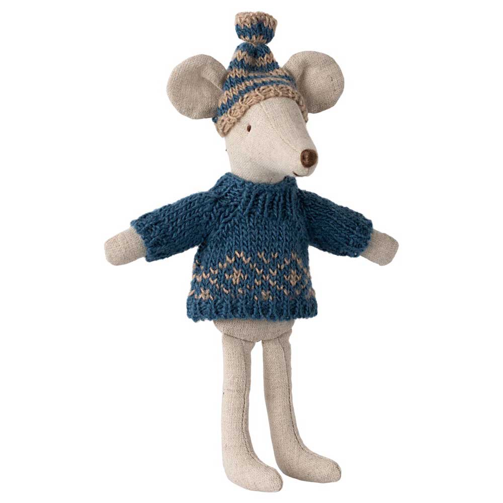 Maileg - Strickpullover und Mütze für Maus Dad
