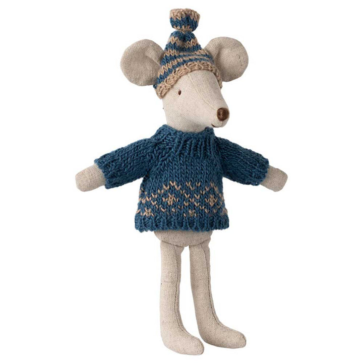 Maileg - Strickpullover und Mütze für Maus Dad