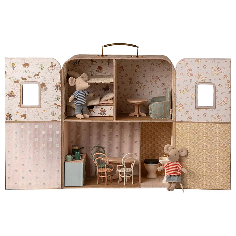 Maileg - SuitCasa Maus Koffer als Miniaturhaus für Little Sister und Little Brother (lieferbar ab ca. 19 Juni 26)