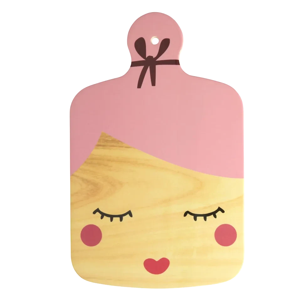 Rice - Melamine Serving Board in Lady Shape - Pink