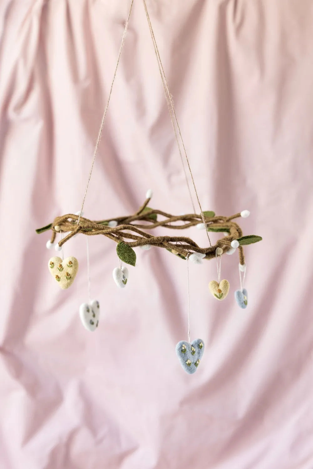 Gry & Sif - Mini Herz mit Blumenstickerei
