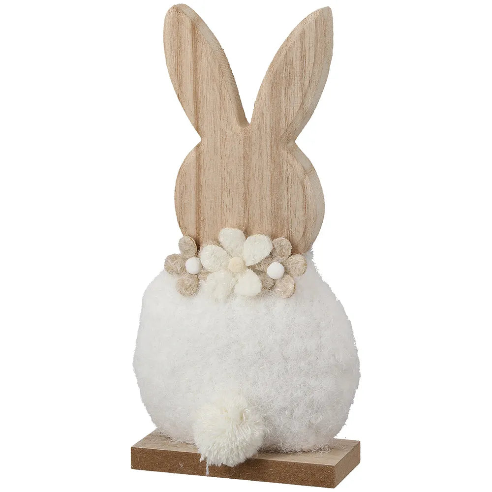 Gilde - Standrelief Hase Heri mit Blumenmotiv