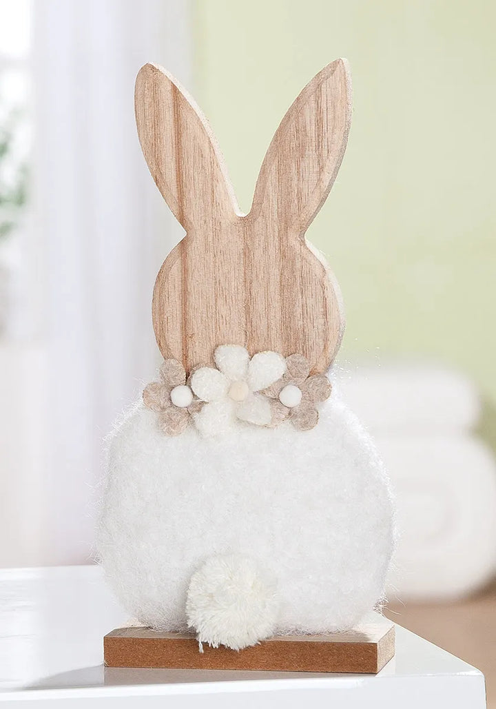Gilde - Standrelief Hase Heri mit Blumenmotiv