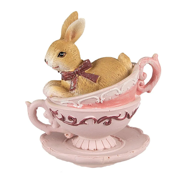 Clayre & Eef - Hase in Tassen Rosa