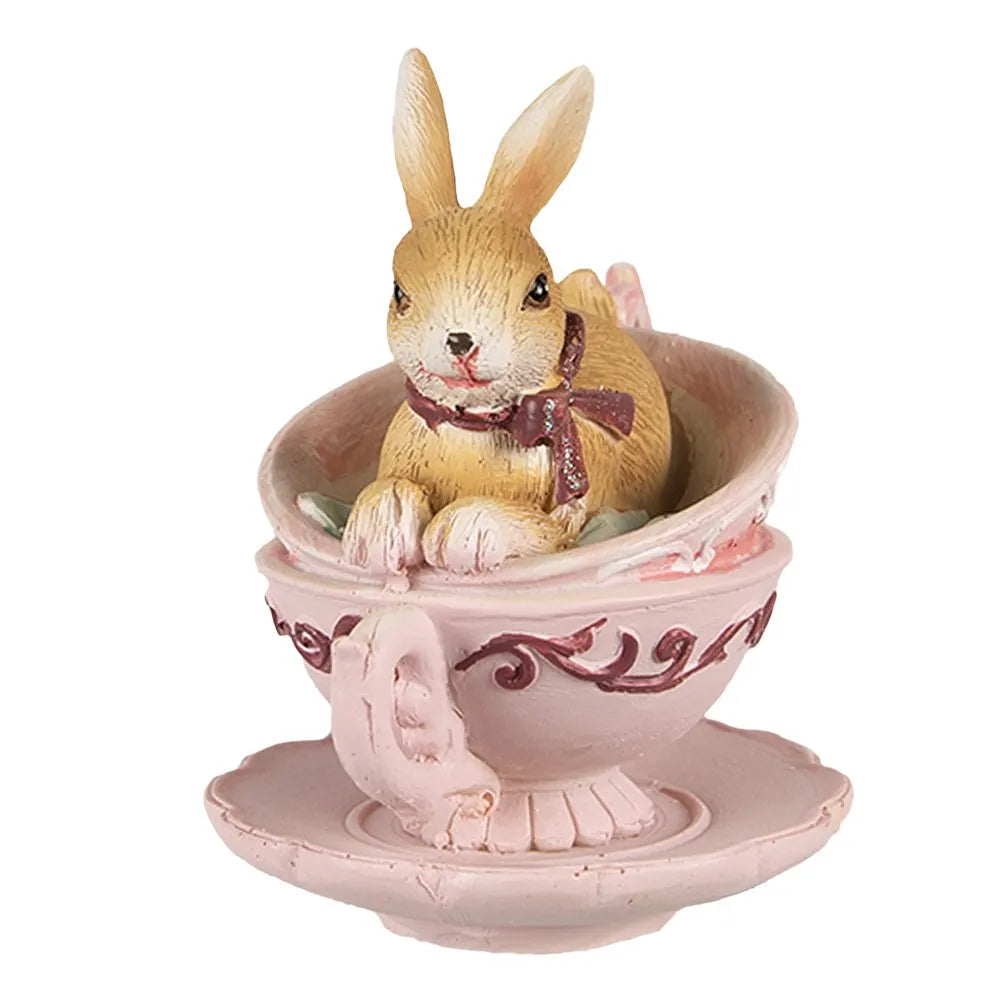 Clayre & Eef - Hase in Tassen Rosa