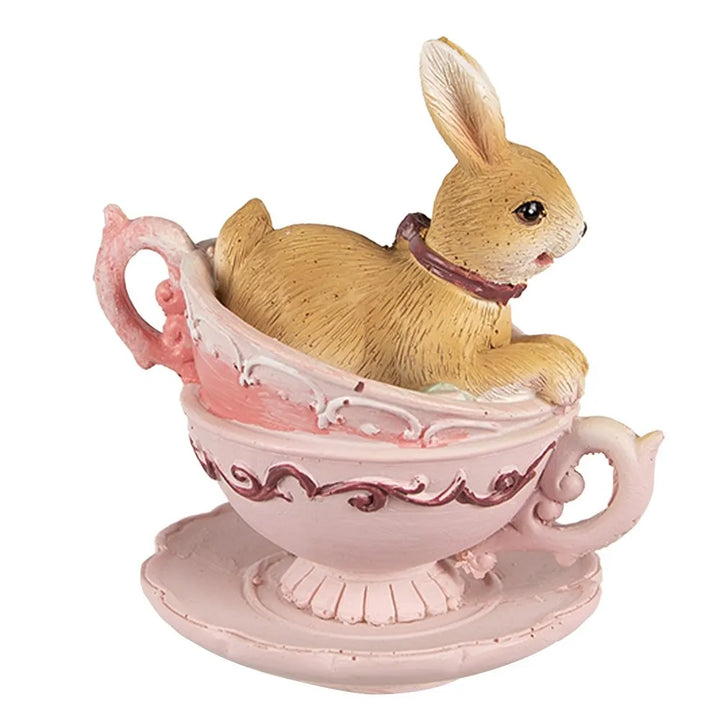 Clayre & Eef - Hase in Tassen Rosa