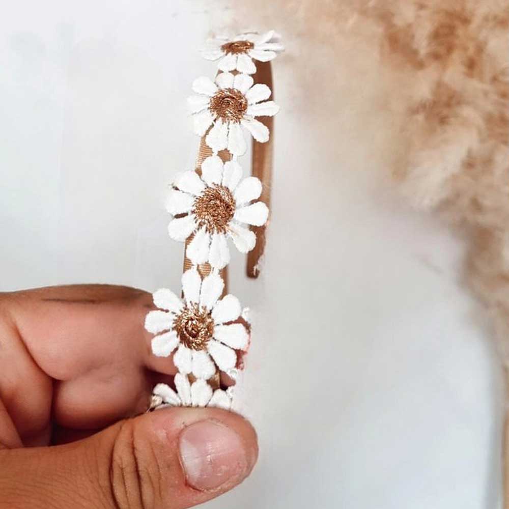 Peek-a-Beau - Haarband Diadem Bronzeblumen