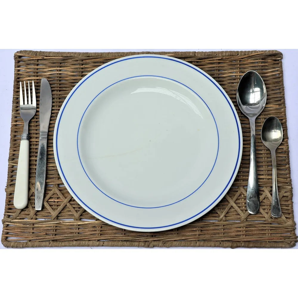 Best Style Living - Rechteckiges Rattan-Tischset 'Herz'