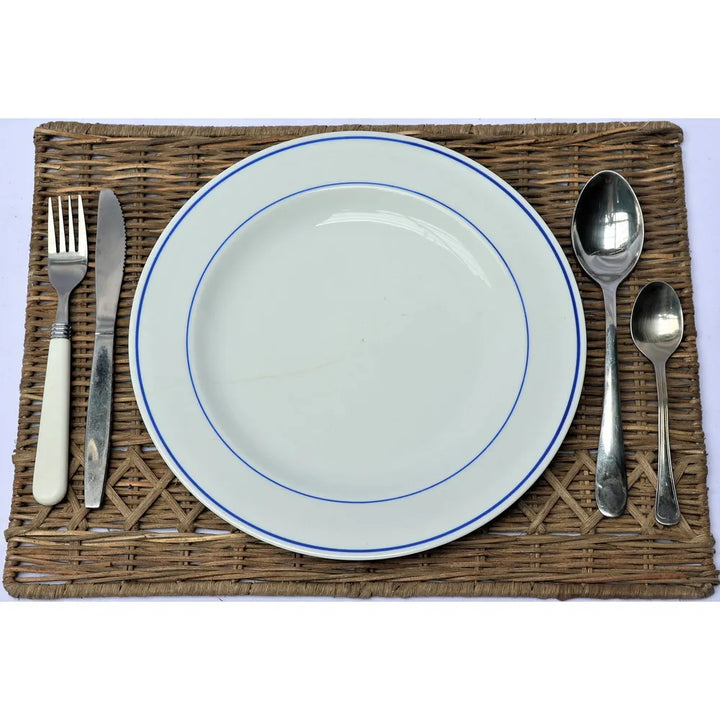 Best Style Living - Rechteckiges Rattan-Tischset 'Herz'