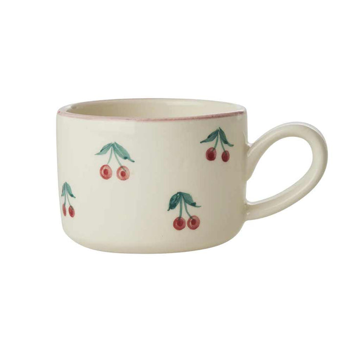 Rice - Tasse mit Henkel Kirschen handebemalt