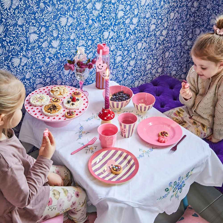 Rice - Kerzenhalter Keramik Pilz rot