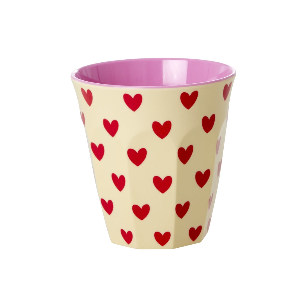 Rice - Melamin Cup Darling Hearts Medium