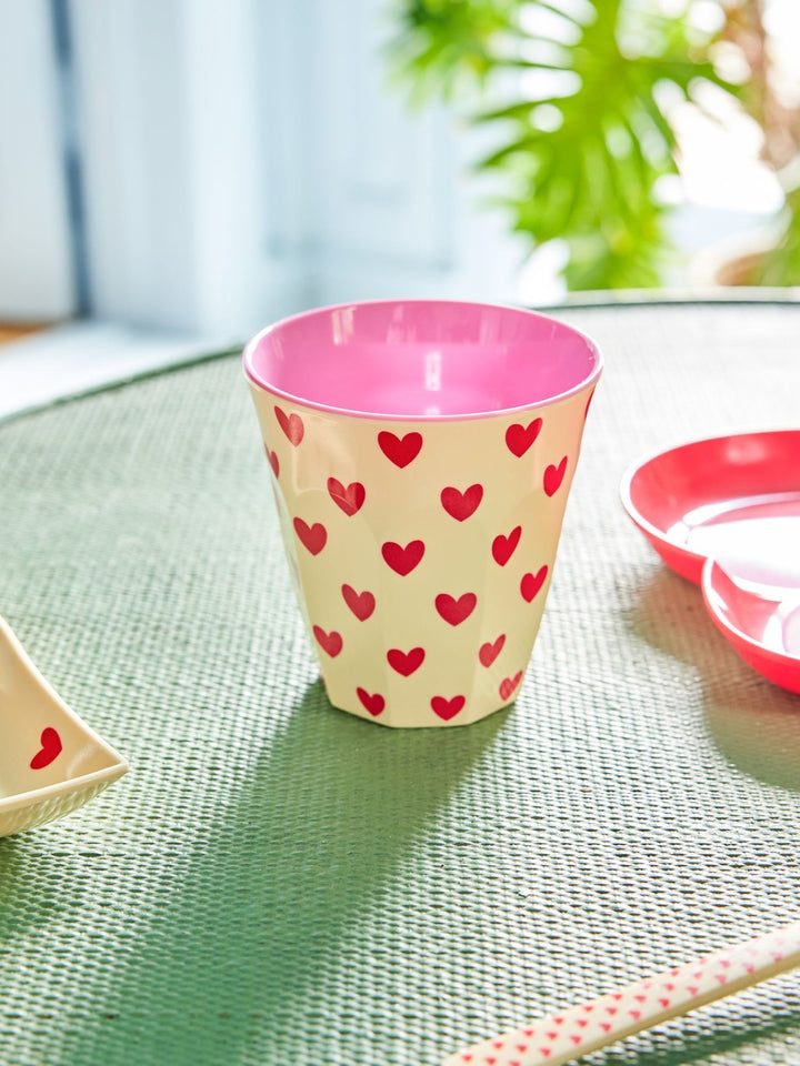 Rice - Melamin Cup Darling Hearts Medium