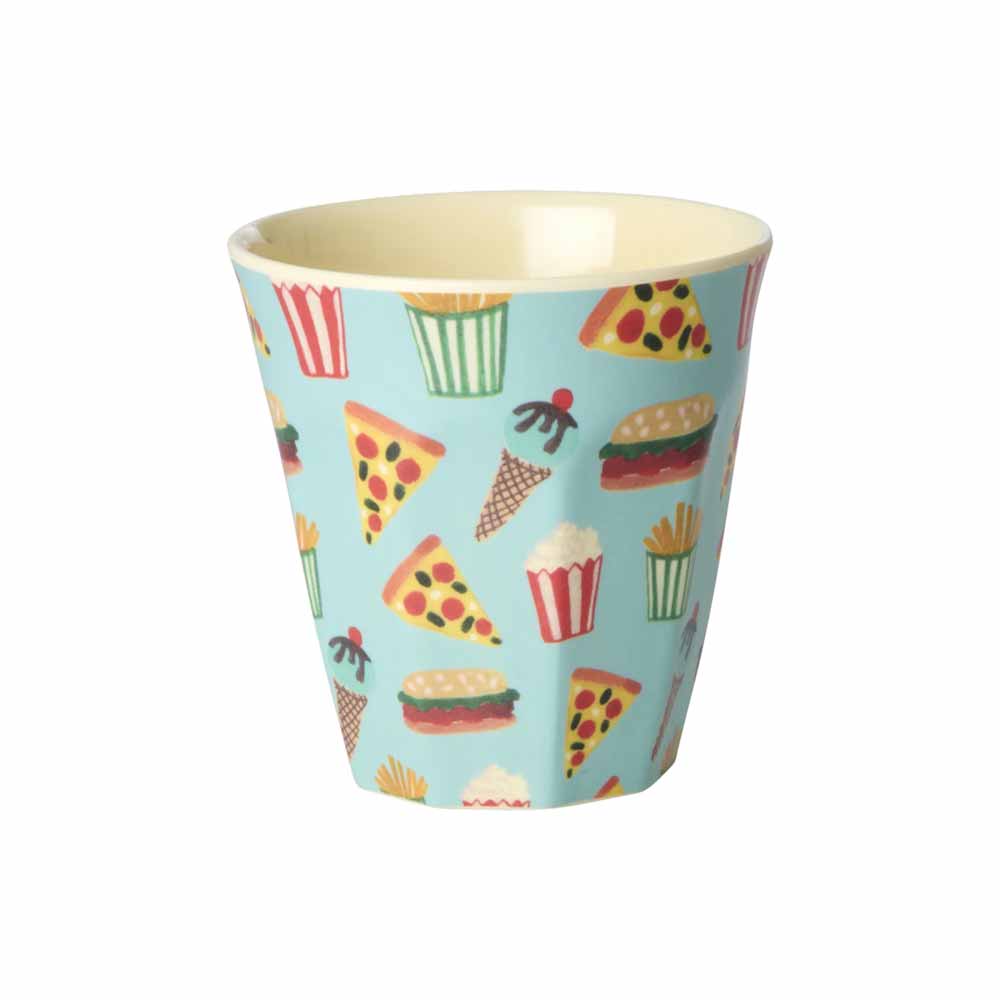 Rice - Melamin Cup 6er Set Fun Fair Junge Mint Small