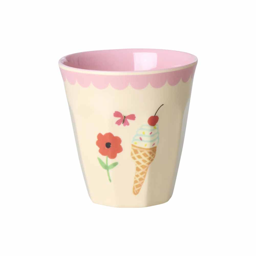 Rice - Melamin Cup 6er Set Fun Fair Mädchen Rosa Small