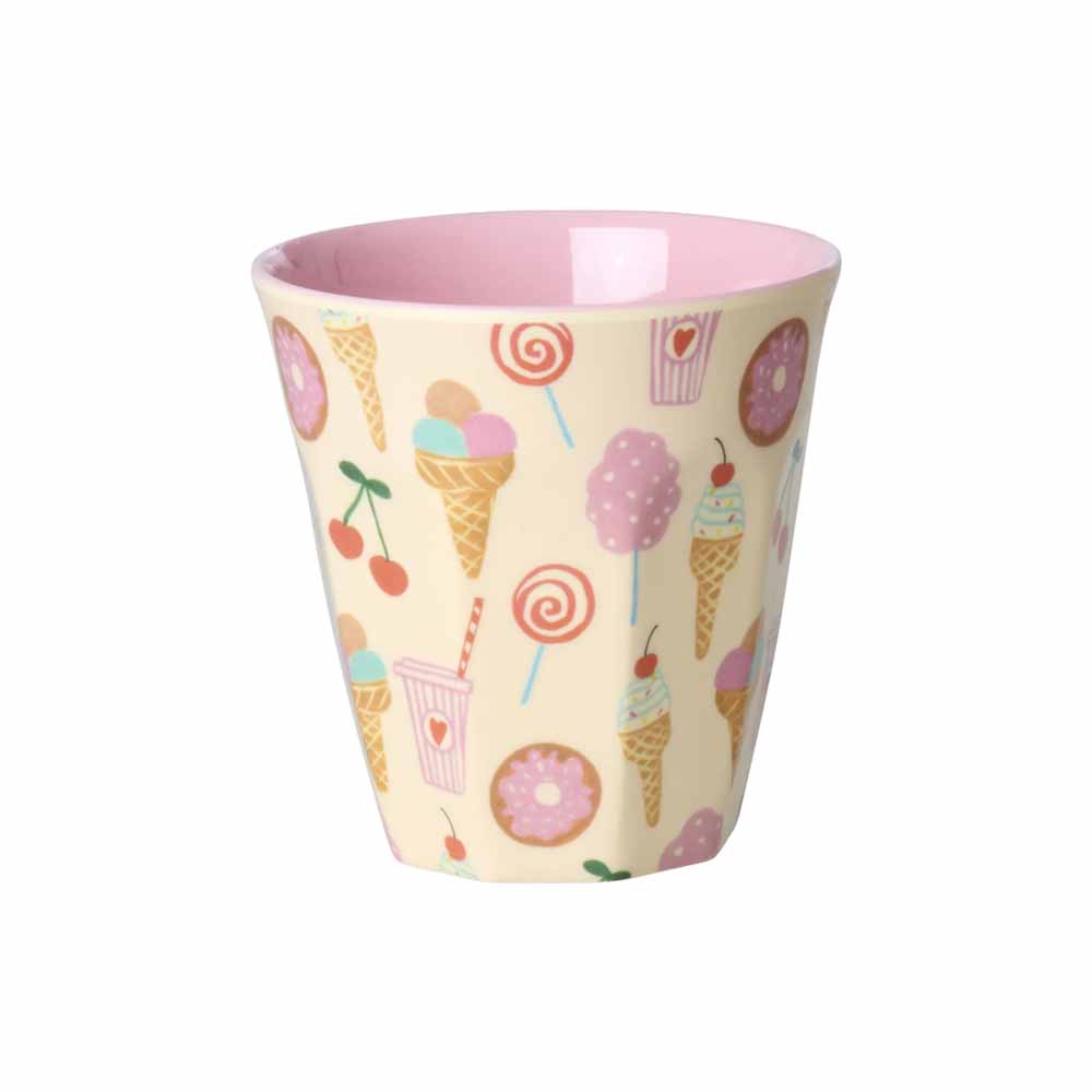Rice - Melamin Cup 6er Set Fun Fair Mädchen Rosa Small