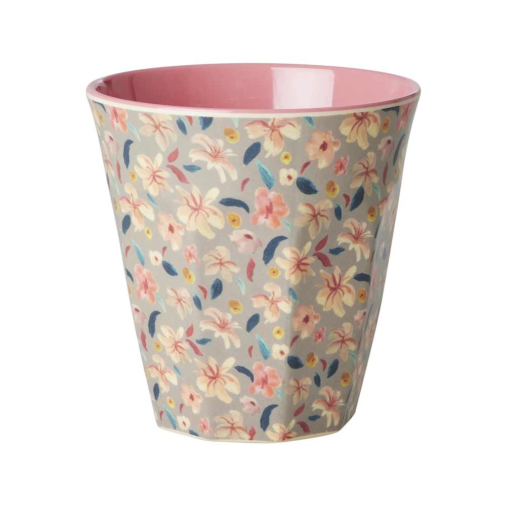 Rice - Melamin Cup Sandy Flower Medium