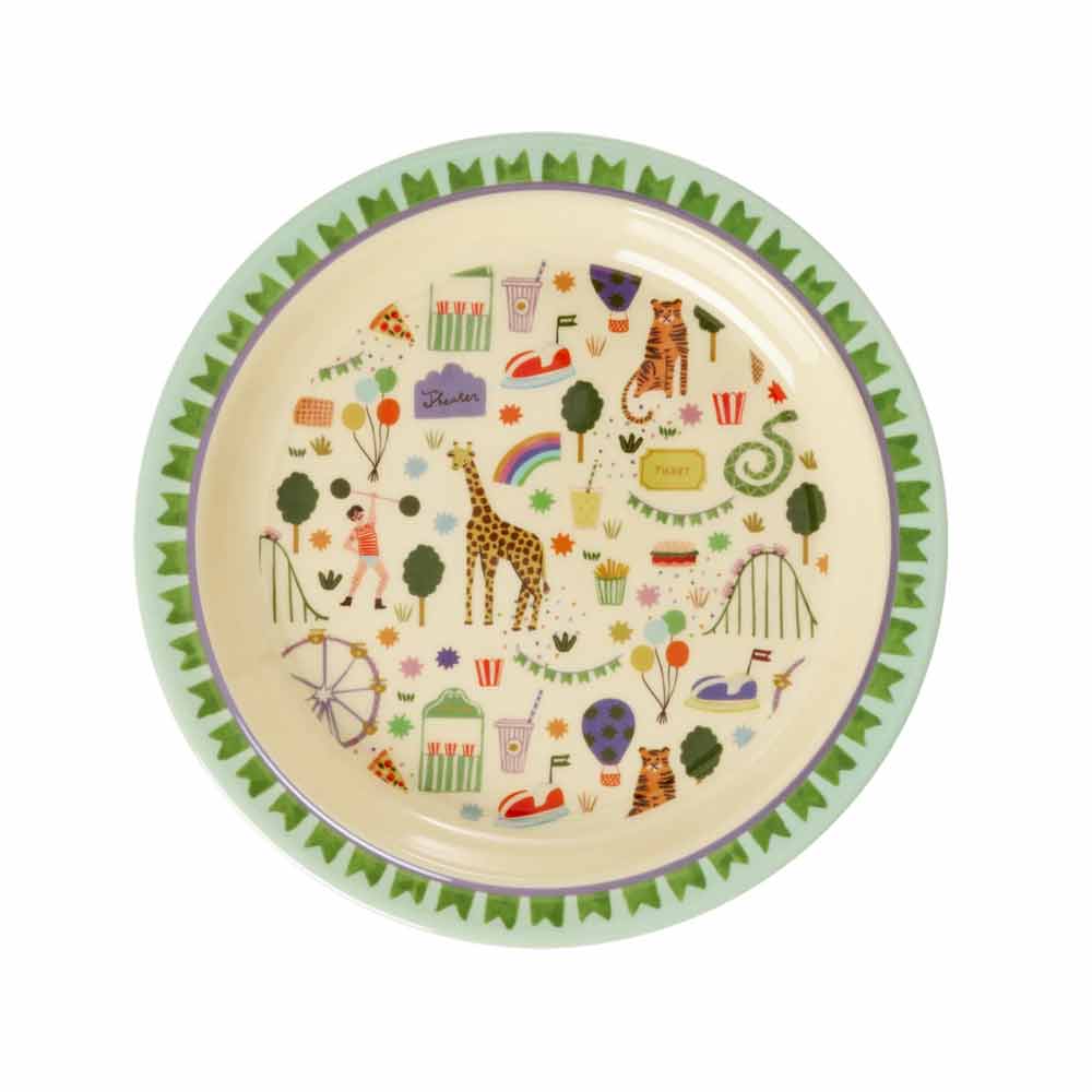Rice - Melamin Kinderteller Fun Fair Mint