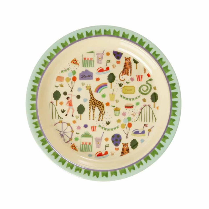 Rice - Melamin Kinderteller Fun Fair Mint