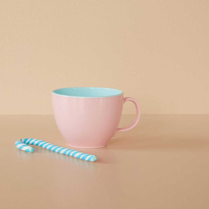 Rice - Melamin Tasse mit Henkel Soft Pink