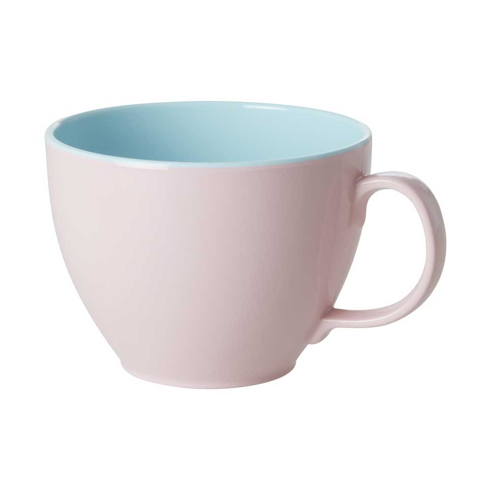 Rice - Melamin Tasse mit Henkel Soft Pink