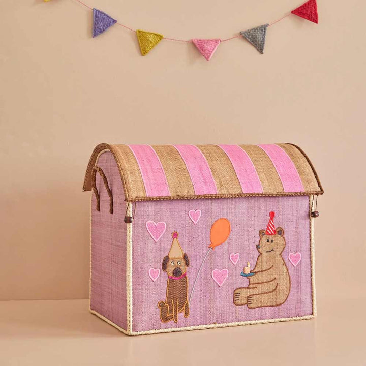 Rice - Raffia Haus zur Aufbewahrug Party Animal