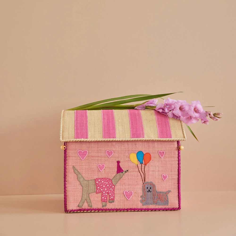 Rice - Raffia Haus zur Aufbewahrug Party Animal