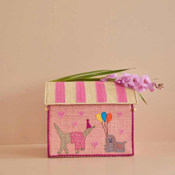 Rice - Raffia Haus zur Aufbewahrug Party Animal