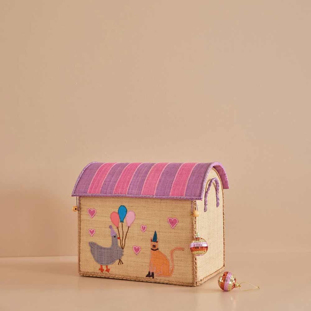 Rice - Raffia Haus zur Aufbewahrug Party Animal
