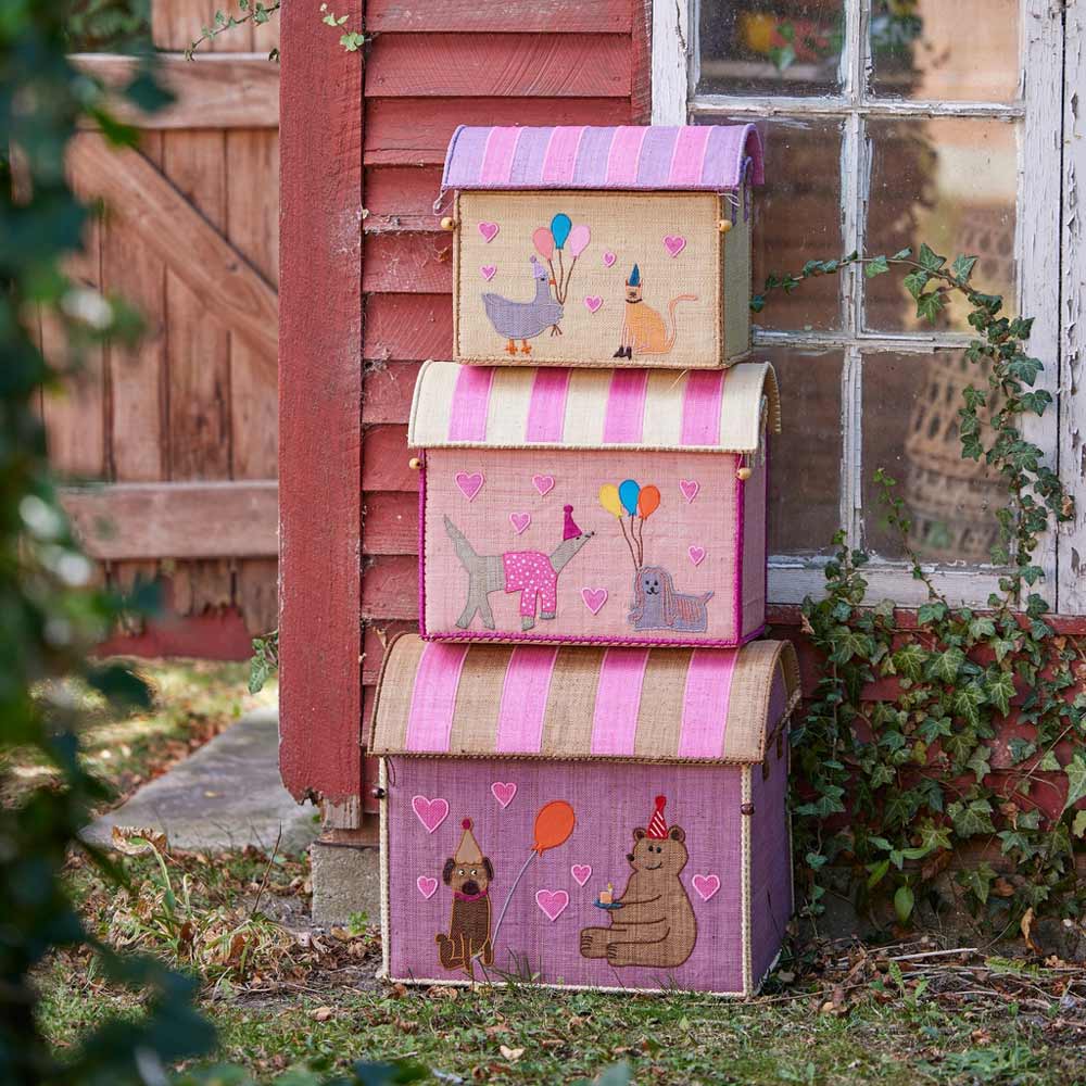 Rice - Raffia Haus zur Aufbewahrug Party Animal