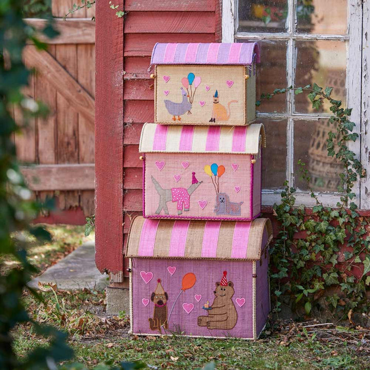 Rice - Raffia Haus zur Aufbewahrug Party Animal
