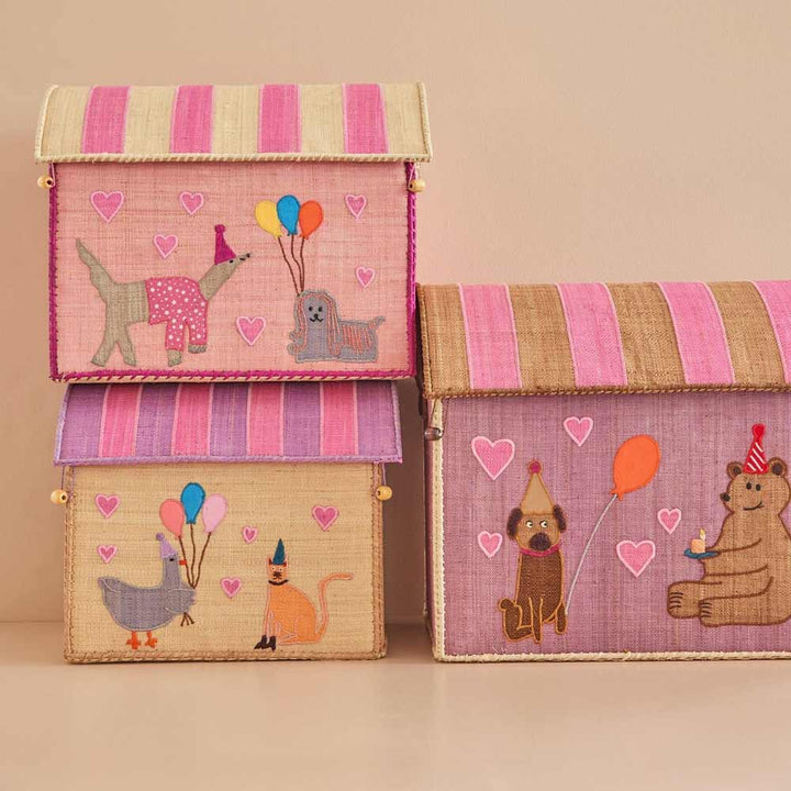 Rice - Raffia Haus zur Aufbewahrug Party Animal