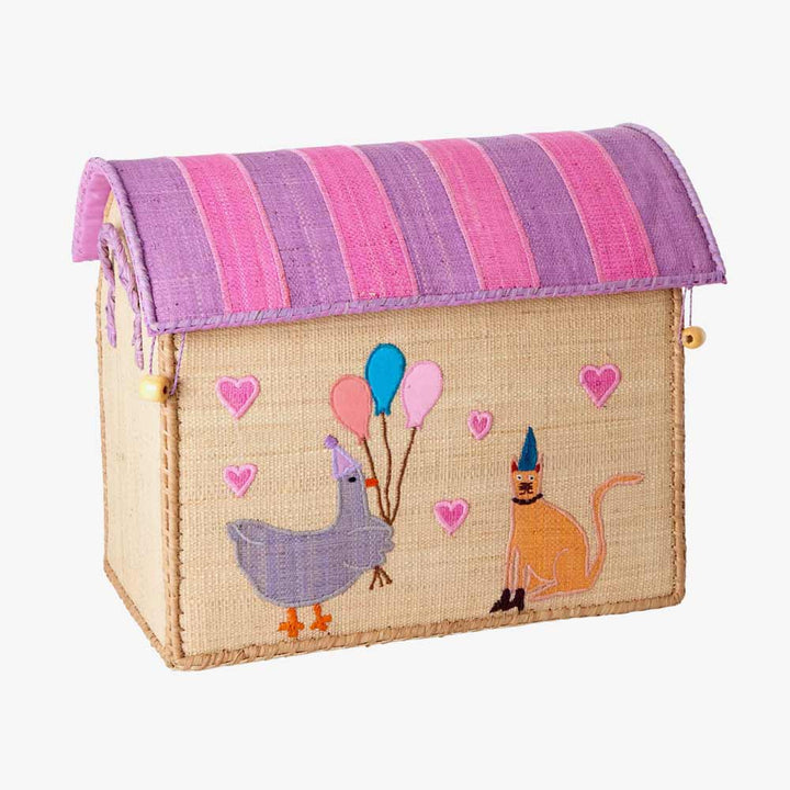Rice - Raffia Haus zur Aufbewahrug Party Animal
