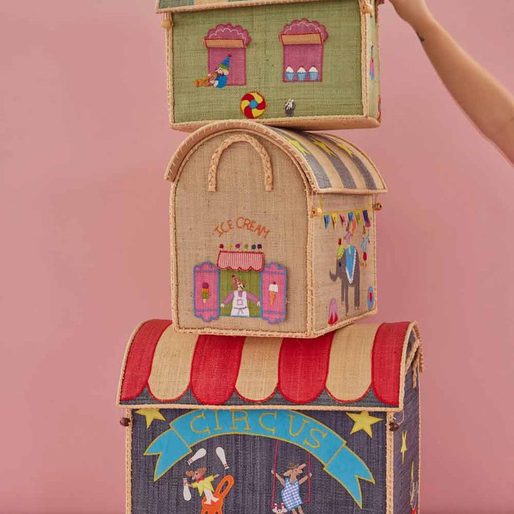 Rice - Raffia Haus zur Aufbewahrug Zirkus
