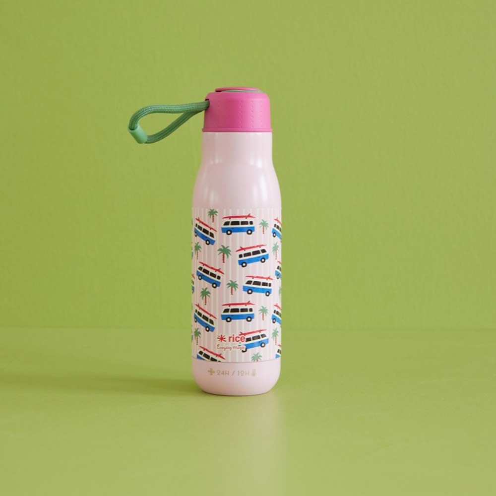 Rice - Trinkflasche Rostfreier Stahl Cars Soft Pink
