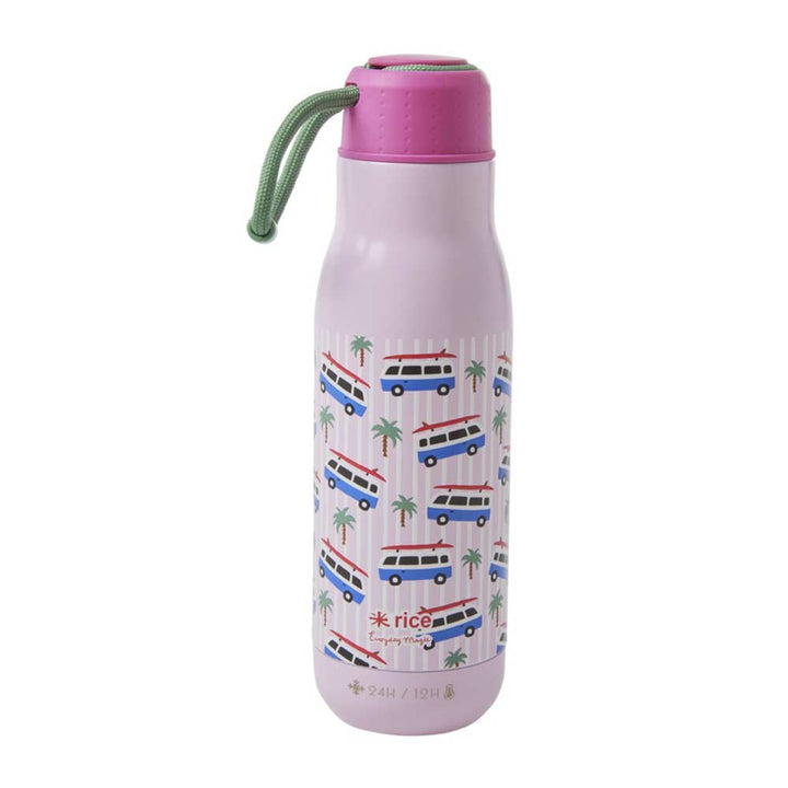 Rice - Trinkflasche Rostfreier Stahl Cars Soft Pink
