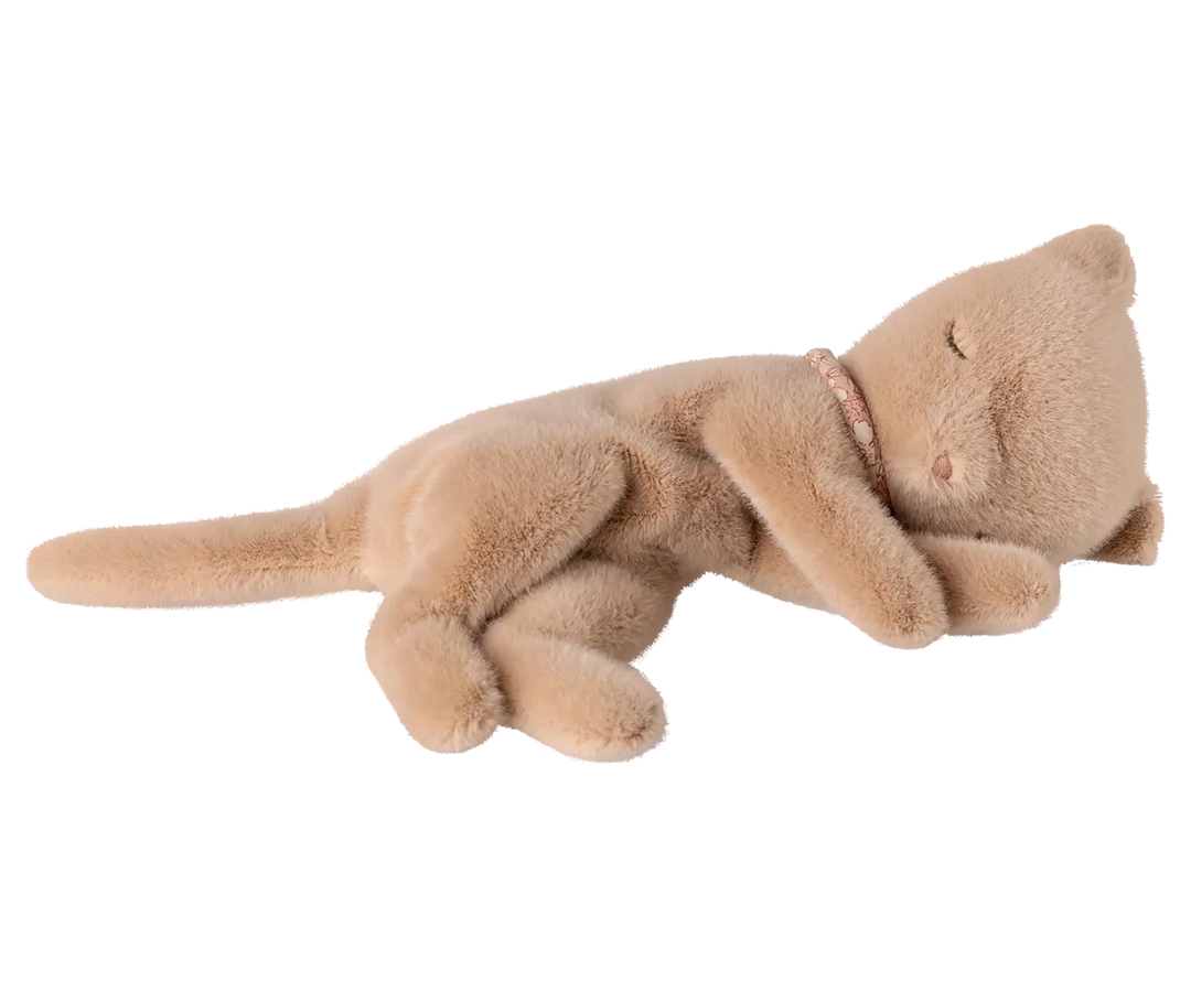 Maileg - Schlafendes Plüschkätzchen Klein Cream Peach