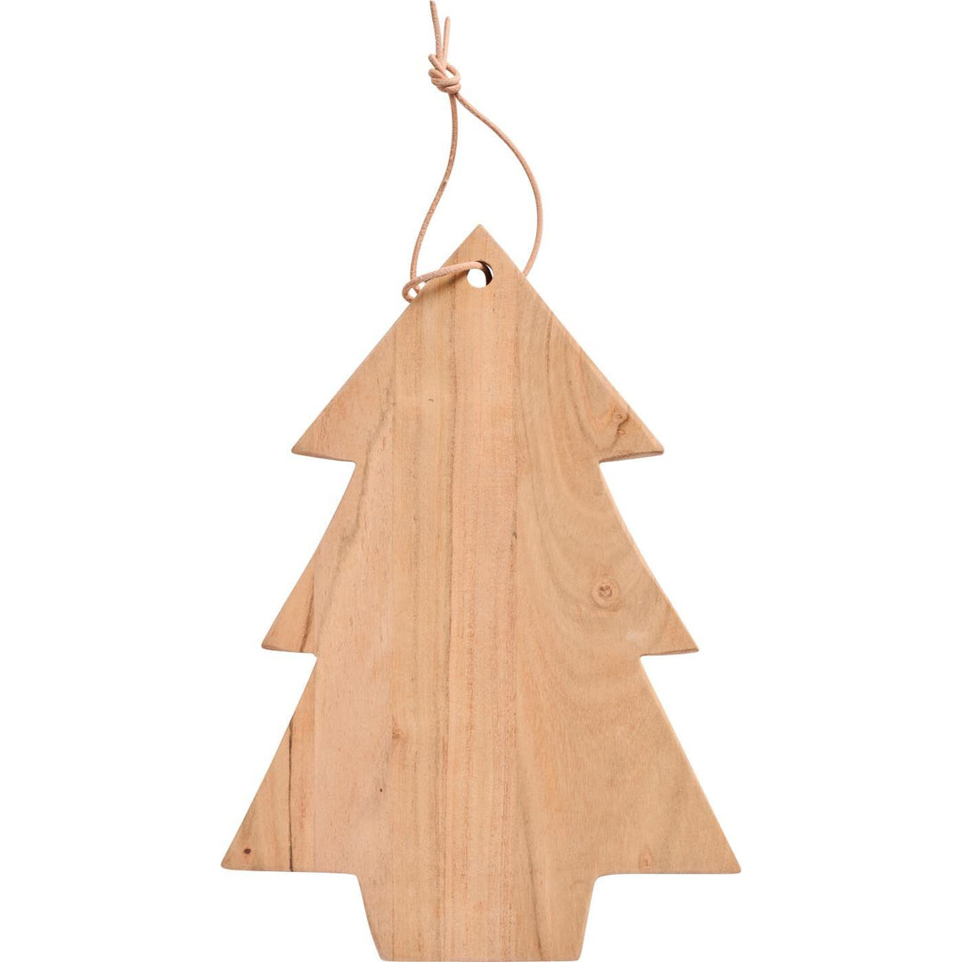 Ib Laursen - Schneidebrett mit Lederschnur Tannenbaum Akazienholz