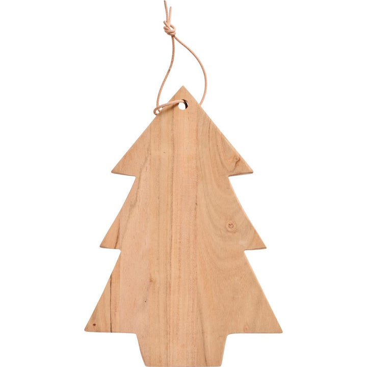 Ib Laursen - Schneidebrett mit Lederschnur Tannenbaum Akazienholz