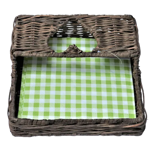 Best Style Living - Serviettenhalter Herz Rattan