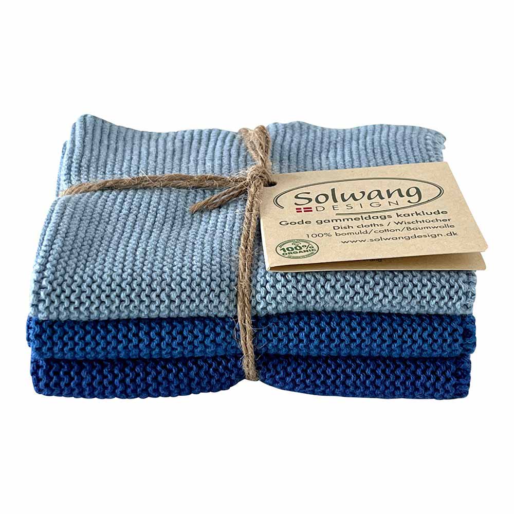 Solwang Wischtücher 3er Set - Dunkelblau Kombi BIO