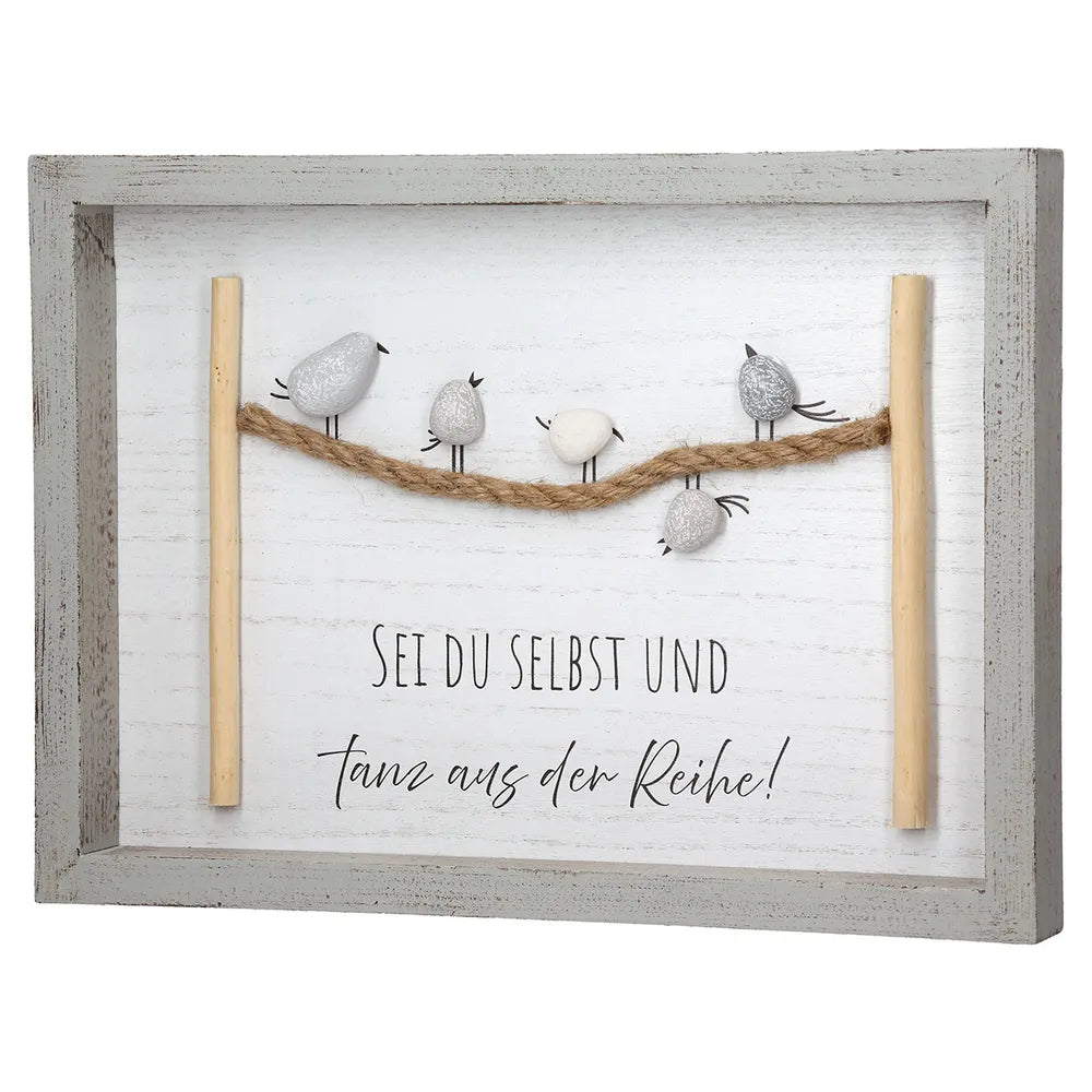 Gilde - Steinbild 'Vogelparade'