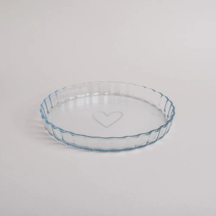 Eulenschnitt - Tarteform groß Herz Glas